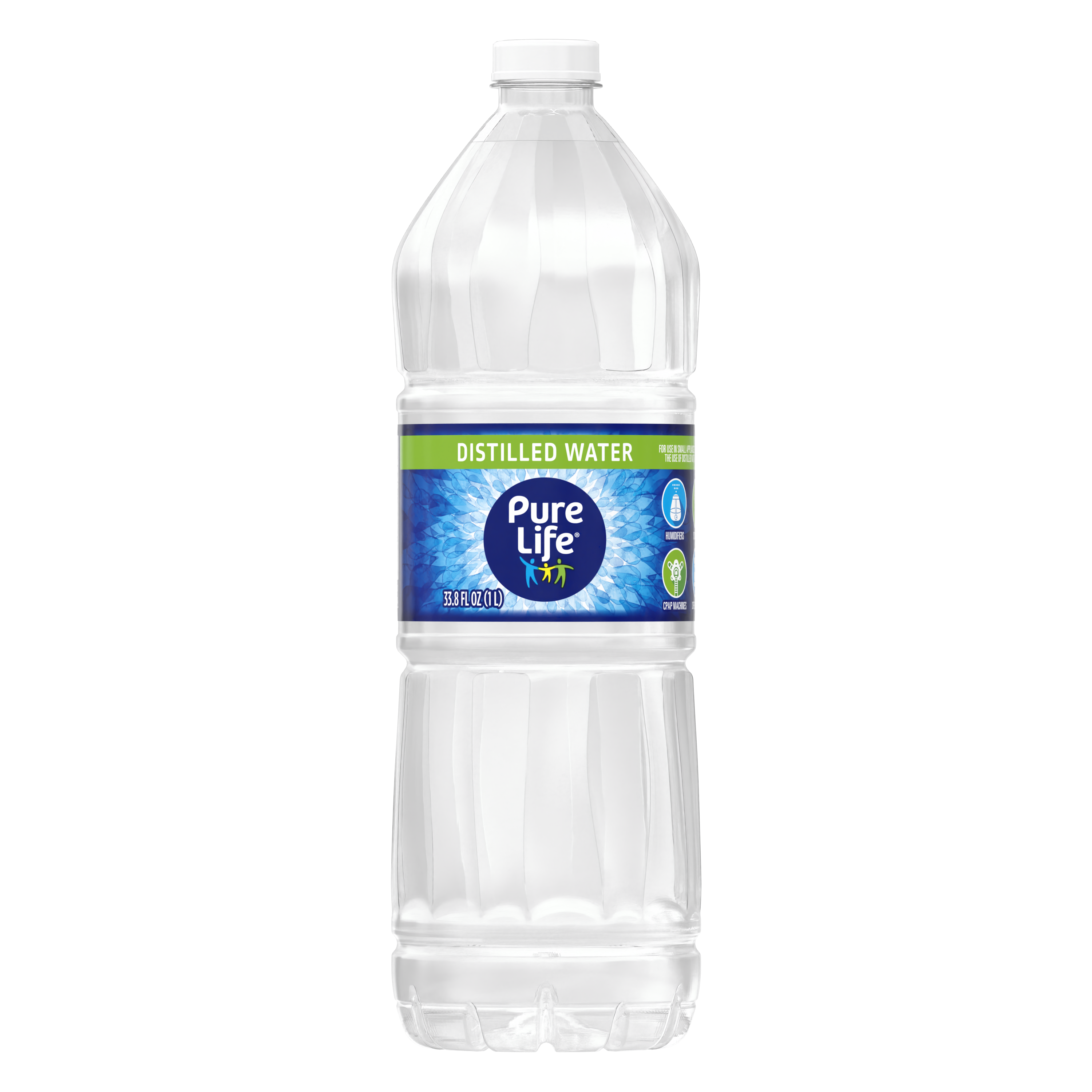Pure Life® Distilled Water - 1L (33.8oz) - Pack of 18