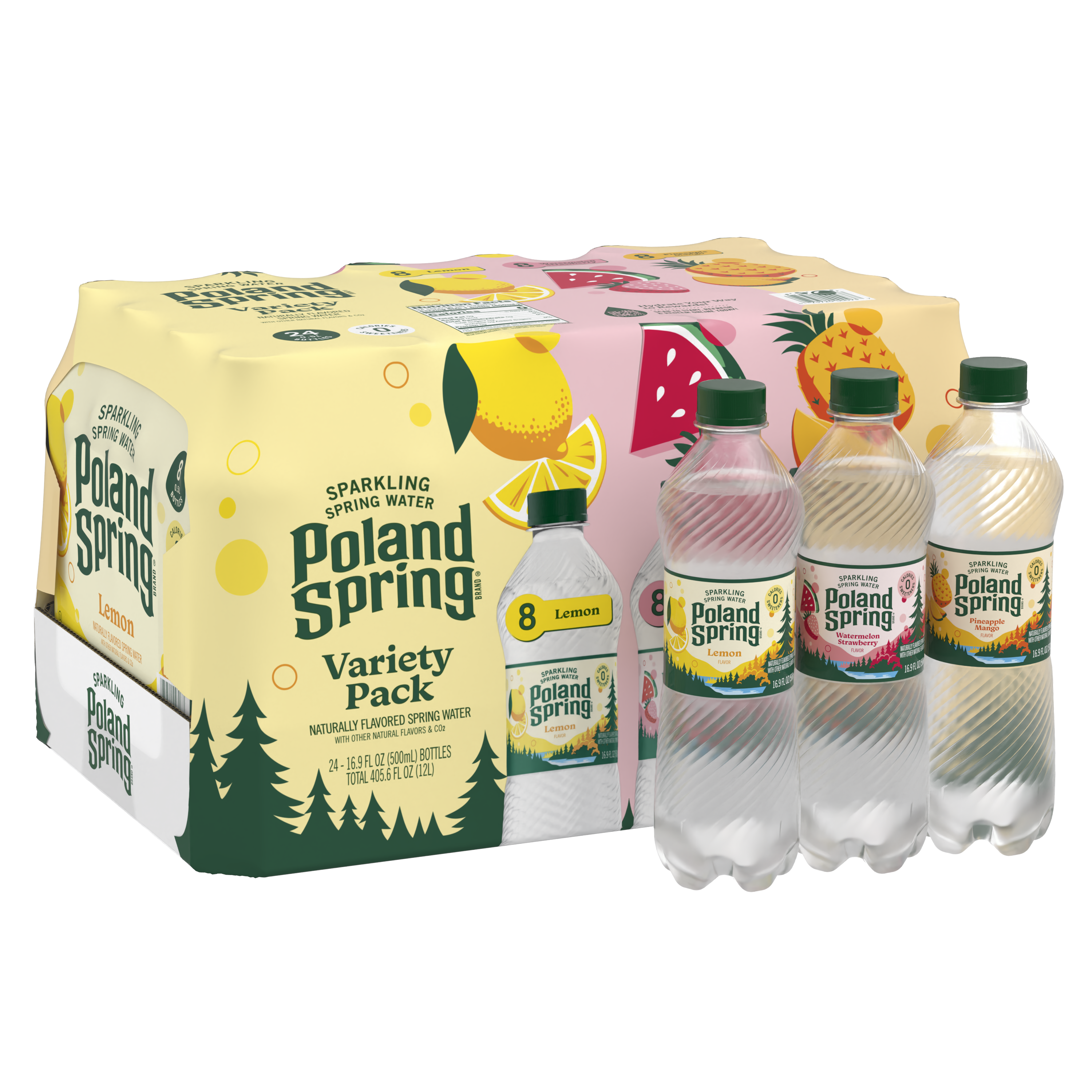 Poland Spring® Rainbow Flavored Sparkling Water Variety Pack