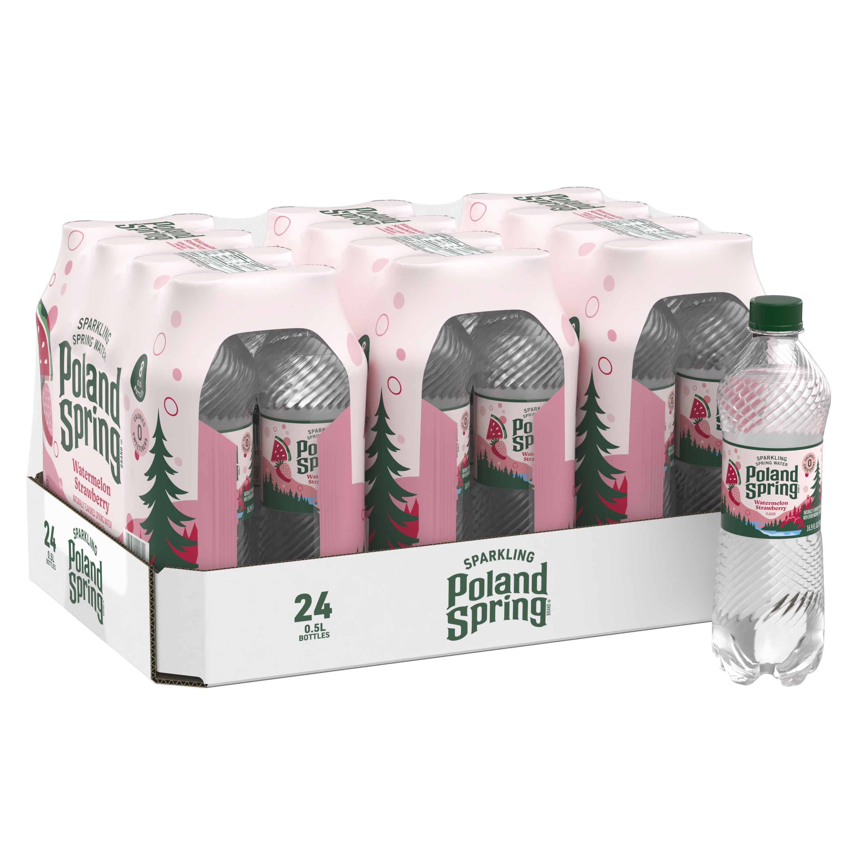 Poland Spring® Watermelon Strawberry Sparkling Water