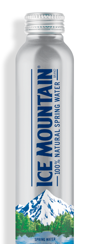 25 fl oz Aluminum Bottled Water | Ice Mountain® Spring Water