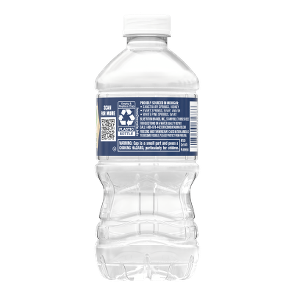 Ice mountain Spring water product detail 12 fl oz single back view