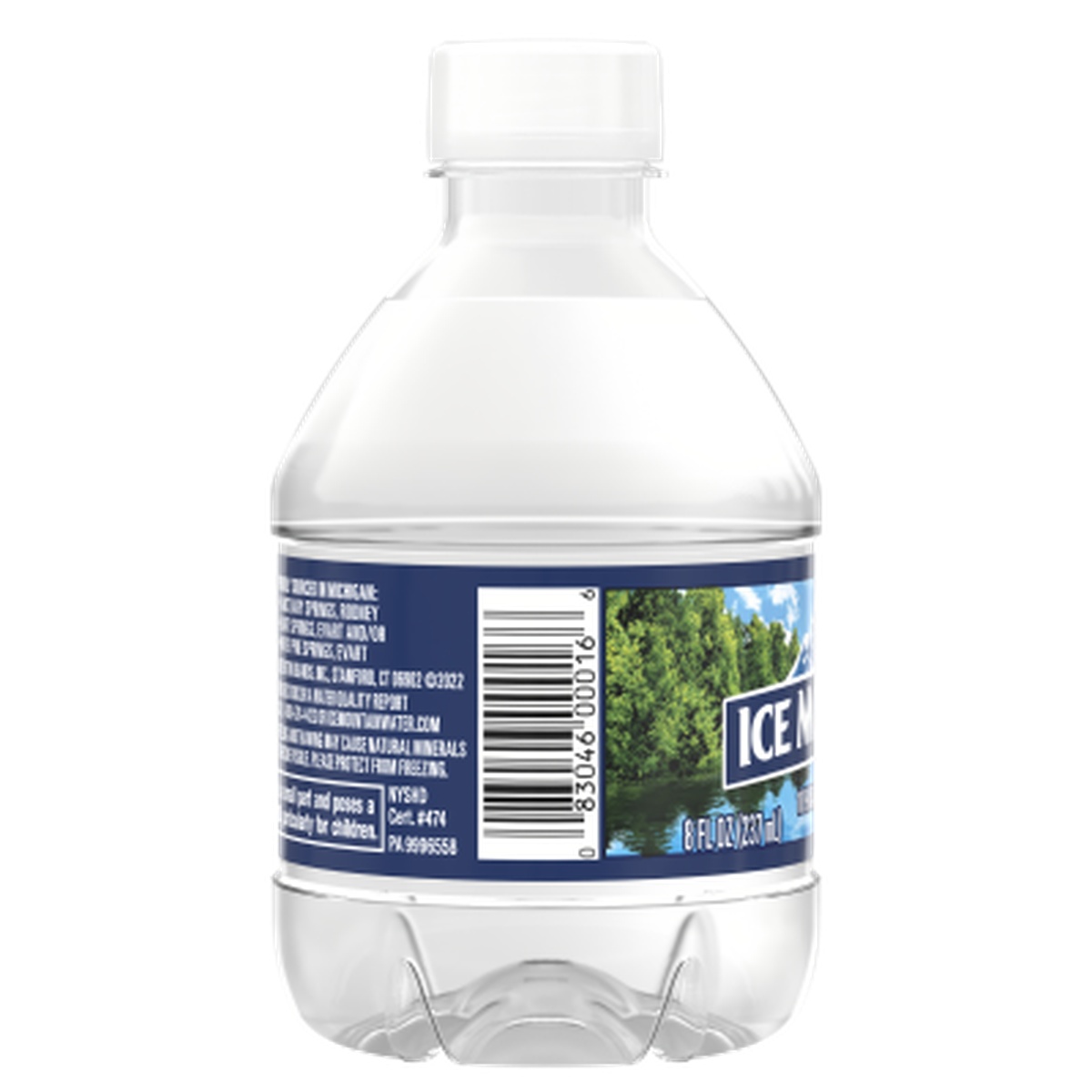 Ice mountain Spring water product detail 8 fl oz single left view