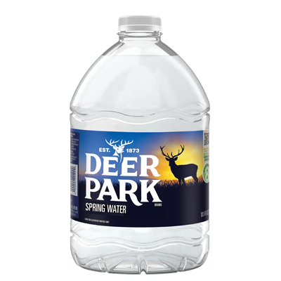 DEER PARK Brand 100% Natural Spring Water, 3-Liter plastic jugs (Pack of 6)
