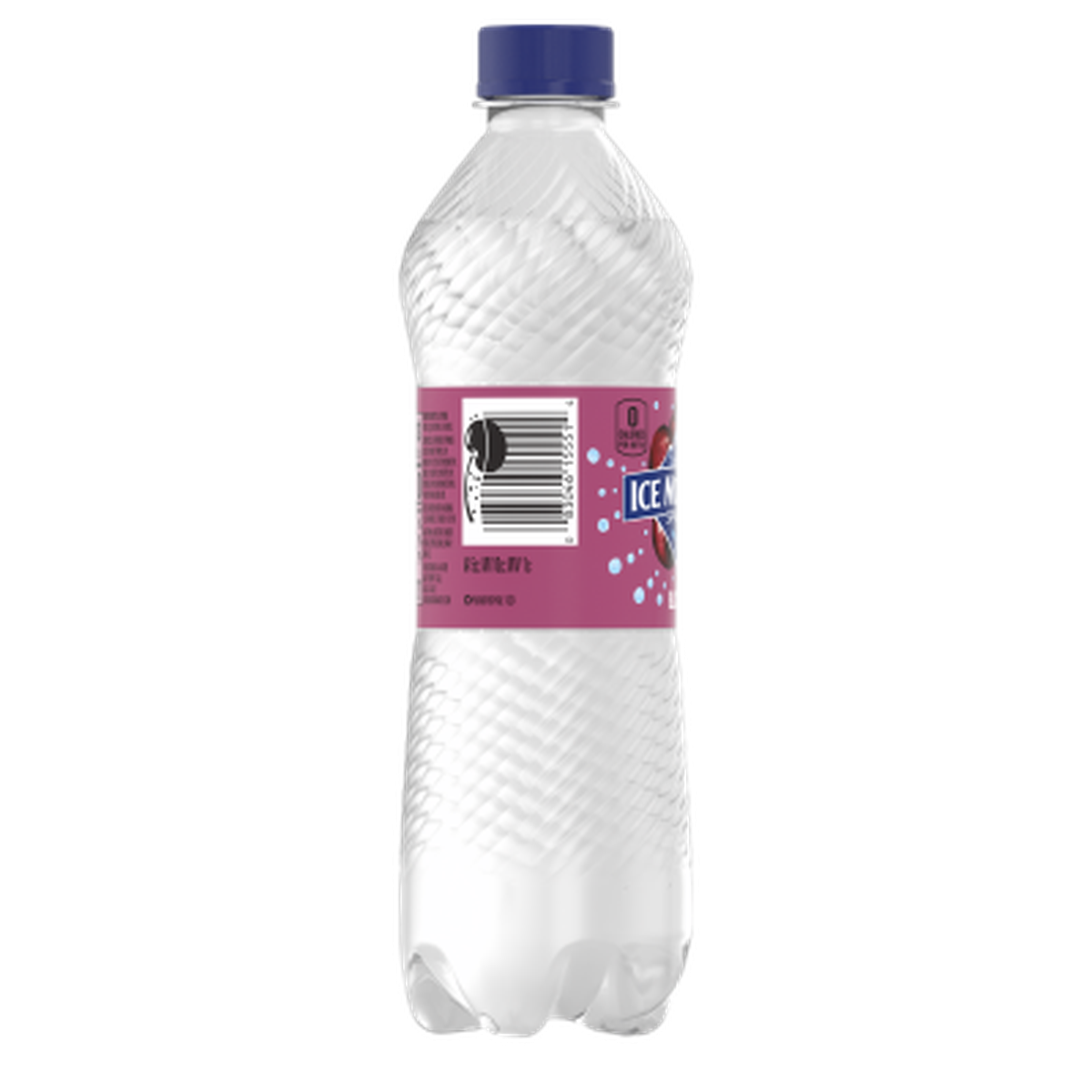 Ice Mountain Sparkling Water 500 mL bottle Black Cherry Flavored left view