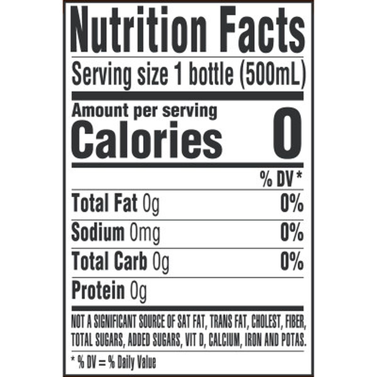 Ice mountain Spring water product detail 12fl oz single nutrition facts