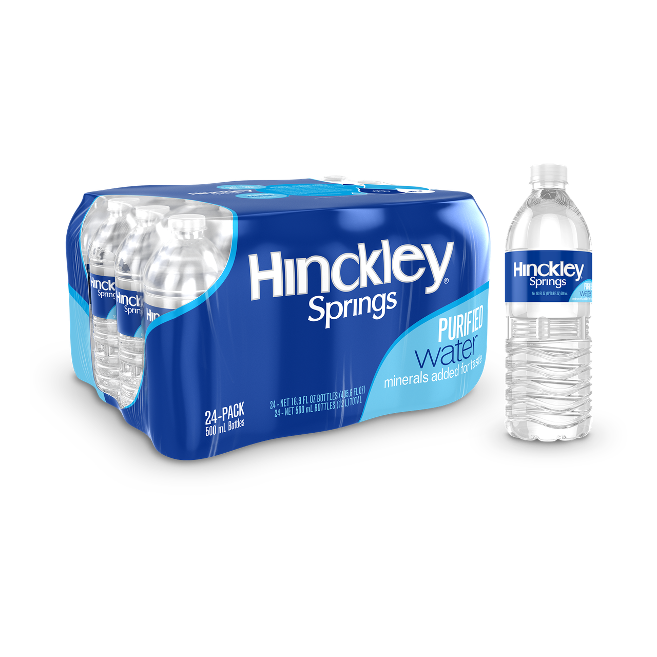 Hinckley Springs® Purified Bottled Water 0.5L