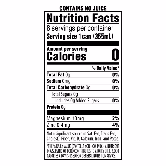 Splash Refresher™ Kiwi Watermelon Flavored Sparkling Water - Aluminum Can 12oz (Pack of 24)