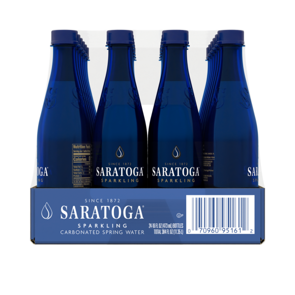 Saratoga® Sparkling Spring Water 16 Fl Oz Plastic Bottle (24 Pack)