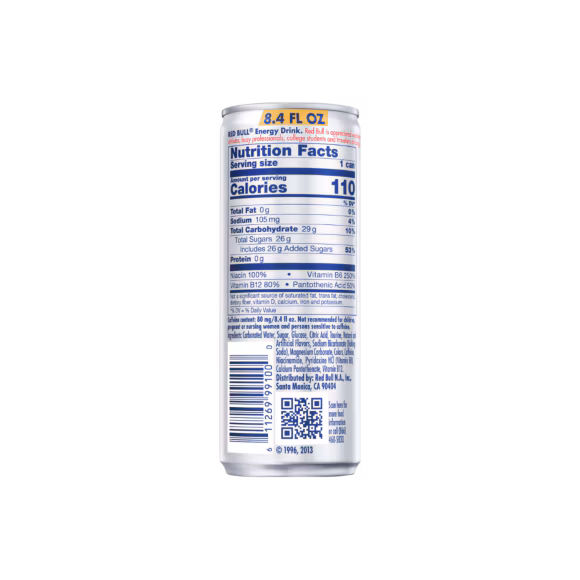 Red Bull Energy Drink Original 8.4 FL Oz Aluminum Cans (24 Pack)