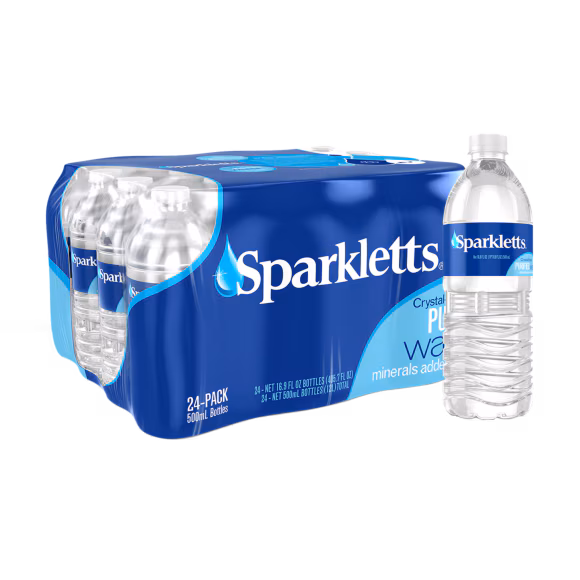 Sparkletts® Purified Water .5 Liter (16.9 oz.) Bottle (24 Pack)