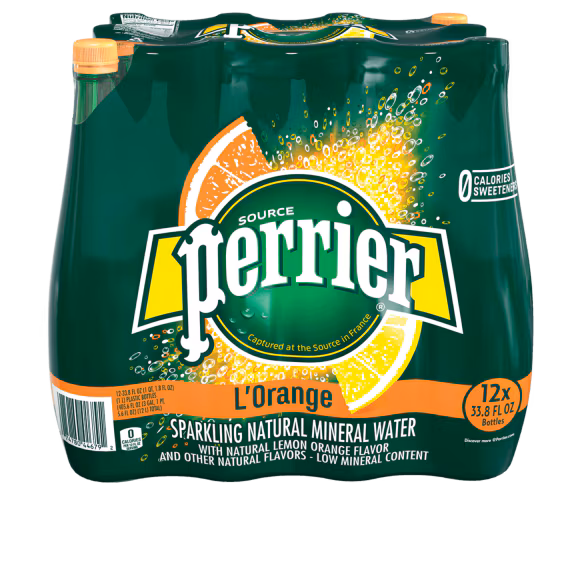 Perrier® Carbonated Mineral Water - L'Orange