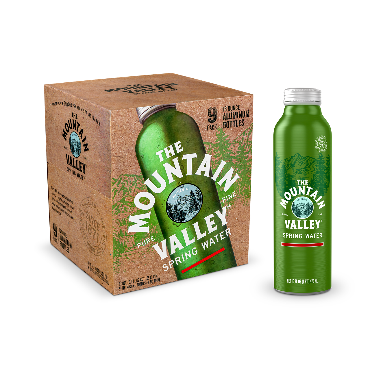 The Mountain Valley® Spring Water 16 oz