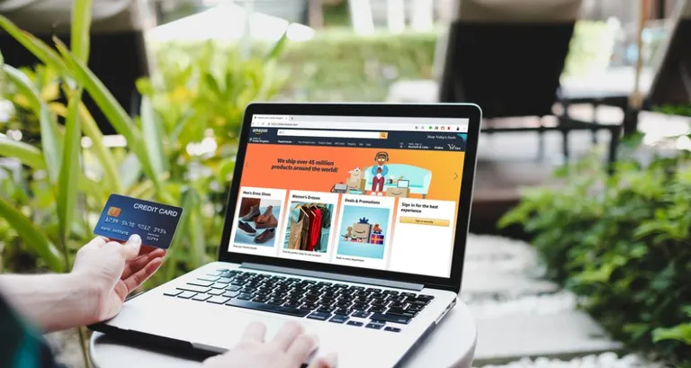 Shopping online at Amazon