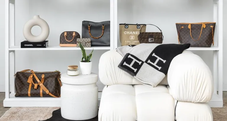 Luxury items displayed in a LePrix store.