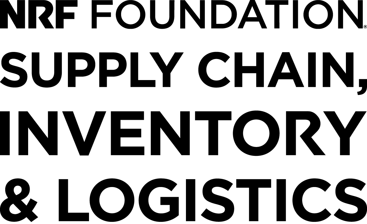 In thick, black letters, NRF Foundation Supply Chain, Inventory & Logistics.