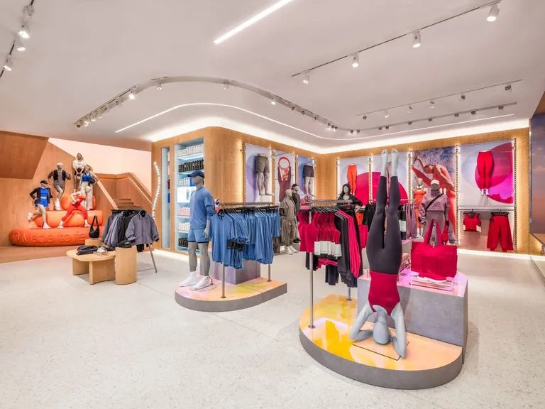 Lululemon store interior.
