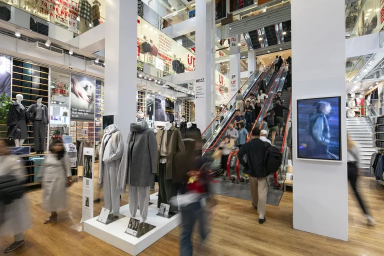 Uniqlo store interior.