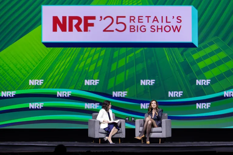 Hope King and Jennifer Hyman speak at NRF 2025.