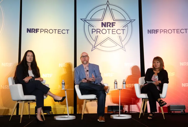 Speakers on stage at NRF PROTECT 2026.
