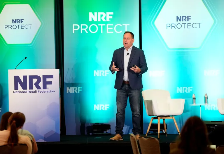 Speaker presenting at NRF PROTECT.