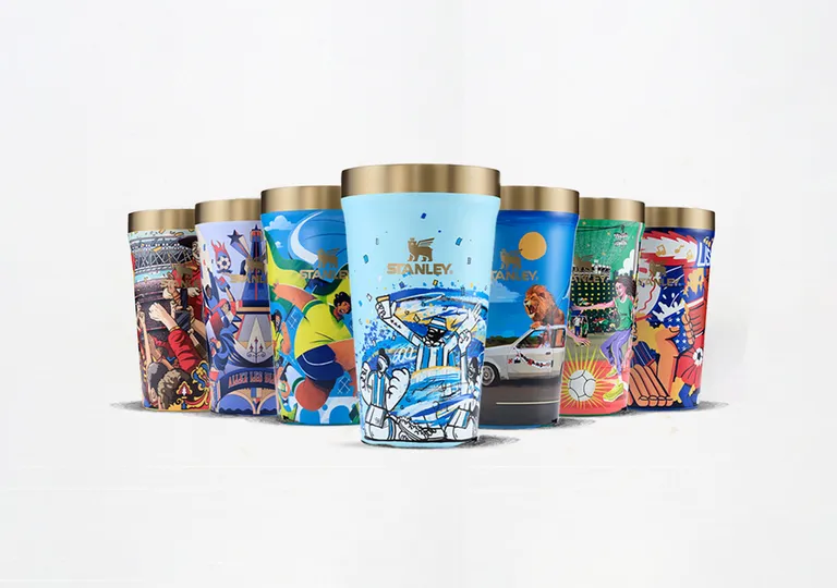 Stanley 1913 World Cup themed products.