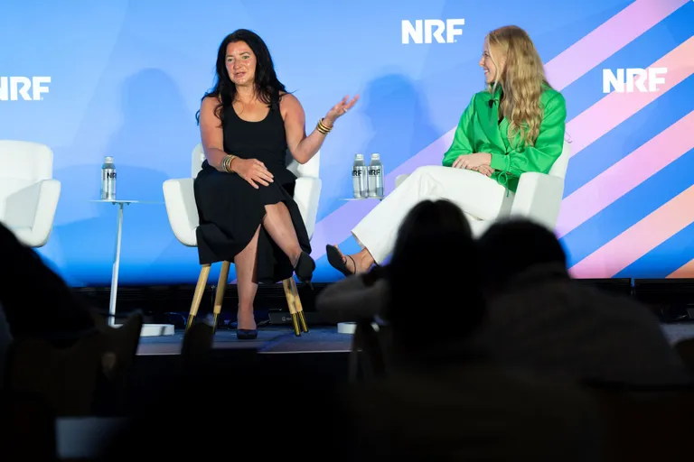 Rachel Frederick speaking at NRF Nexus.