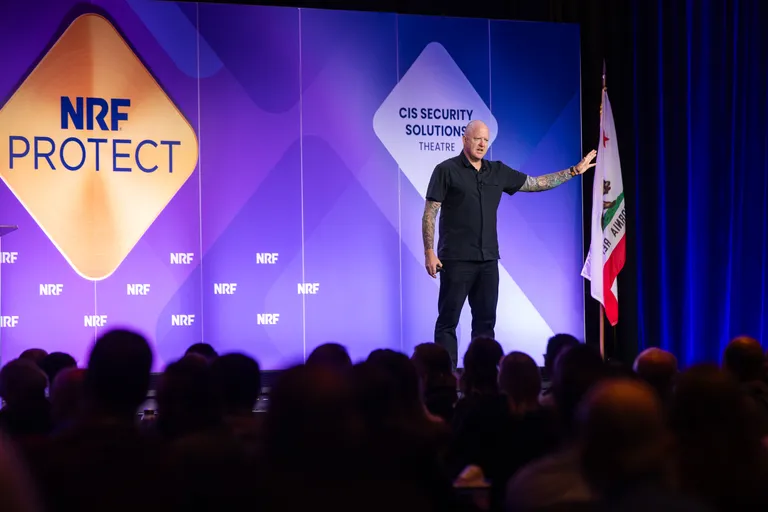 A speaker at NRF PROTECT