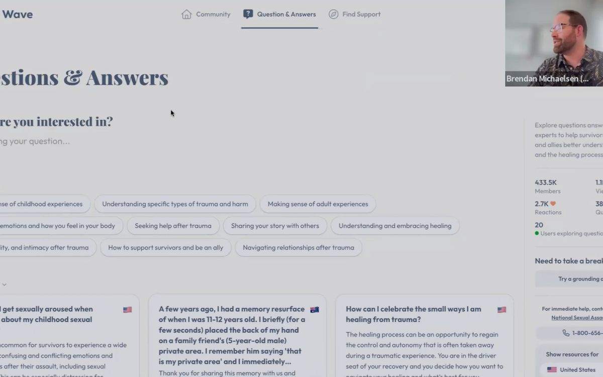 Webinar: Building Digital Healing Spaces for Survivors of Sexual Harm