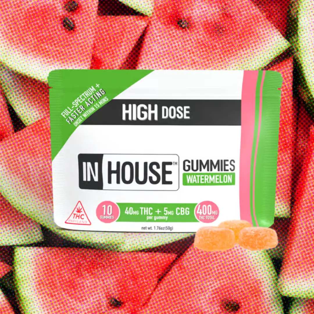 in house watermelon fast acting edible gummies
