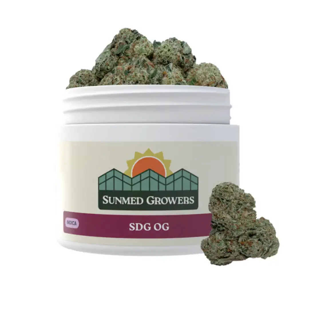 Sunmed SDG OG aka Snoop Dogg OG flower strains coming our of packaging