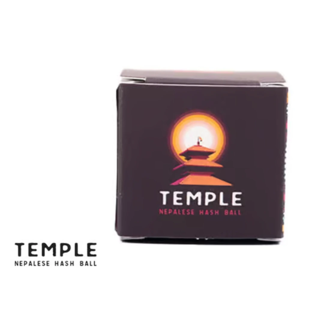 temple super skunk nepalese hash ball packaging