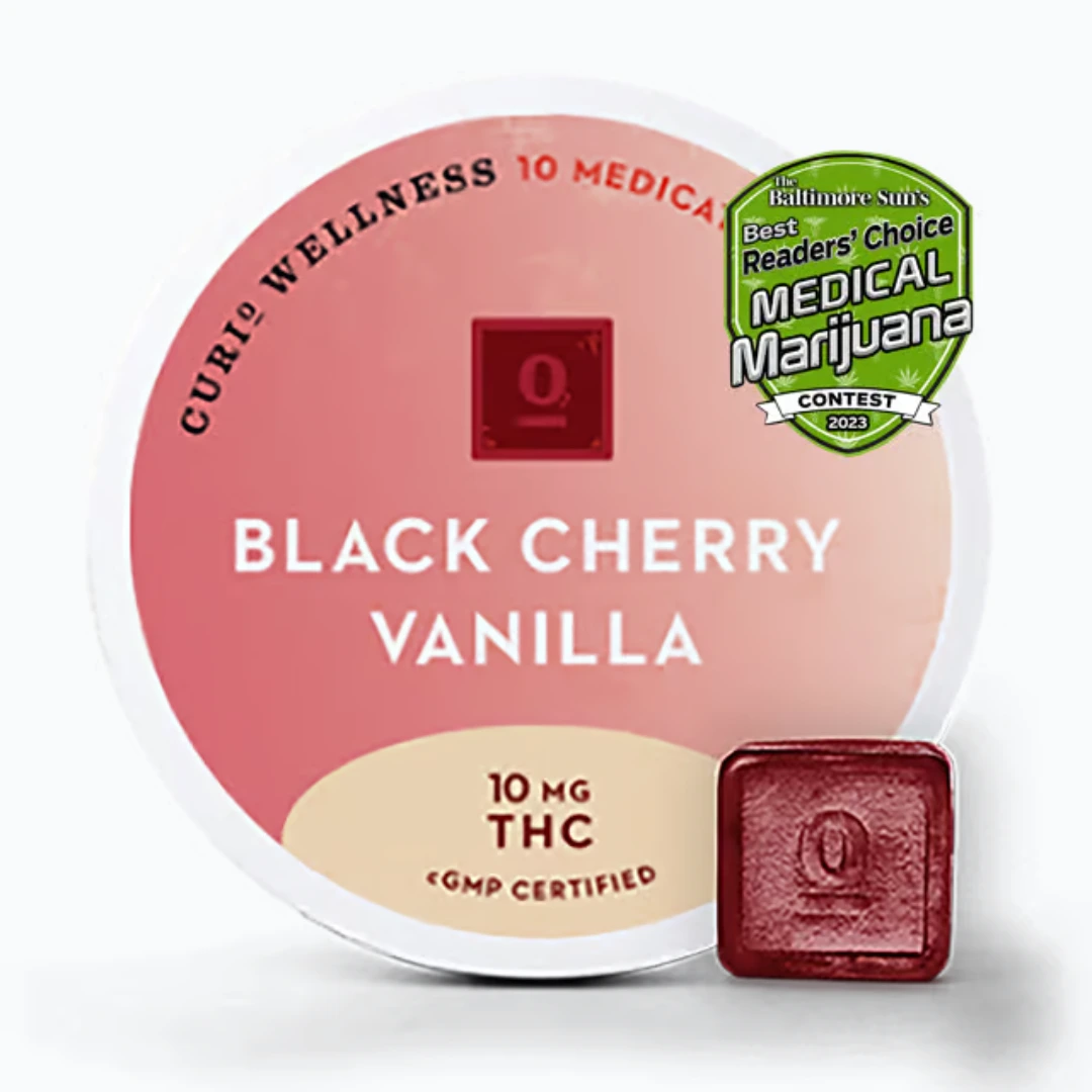 curio wellness black cherry vanilla edible chews
