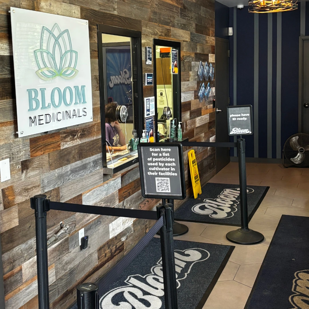 Bloom Akron medical and recreational marijuana dispensary-front-check-in-area