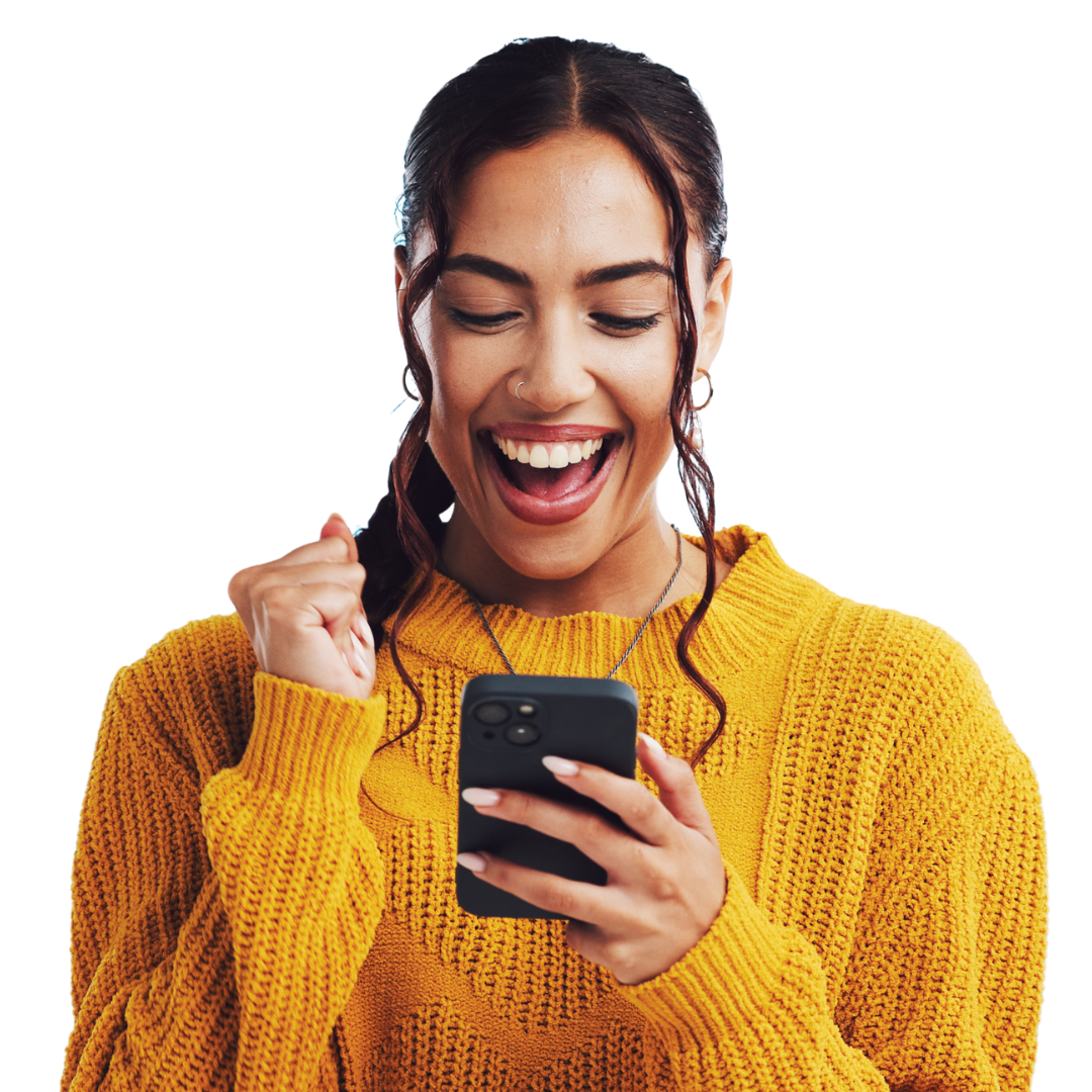 women excited to use the bloom dispensary app for purchasing cannabis products