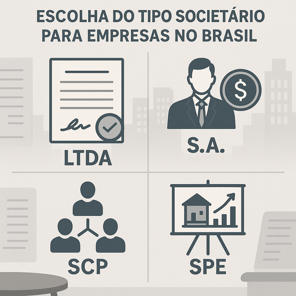Artigo Escolha do Tipo Societário para Empresas no Brasil