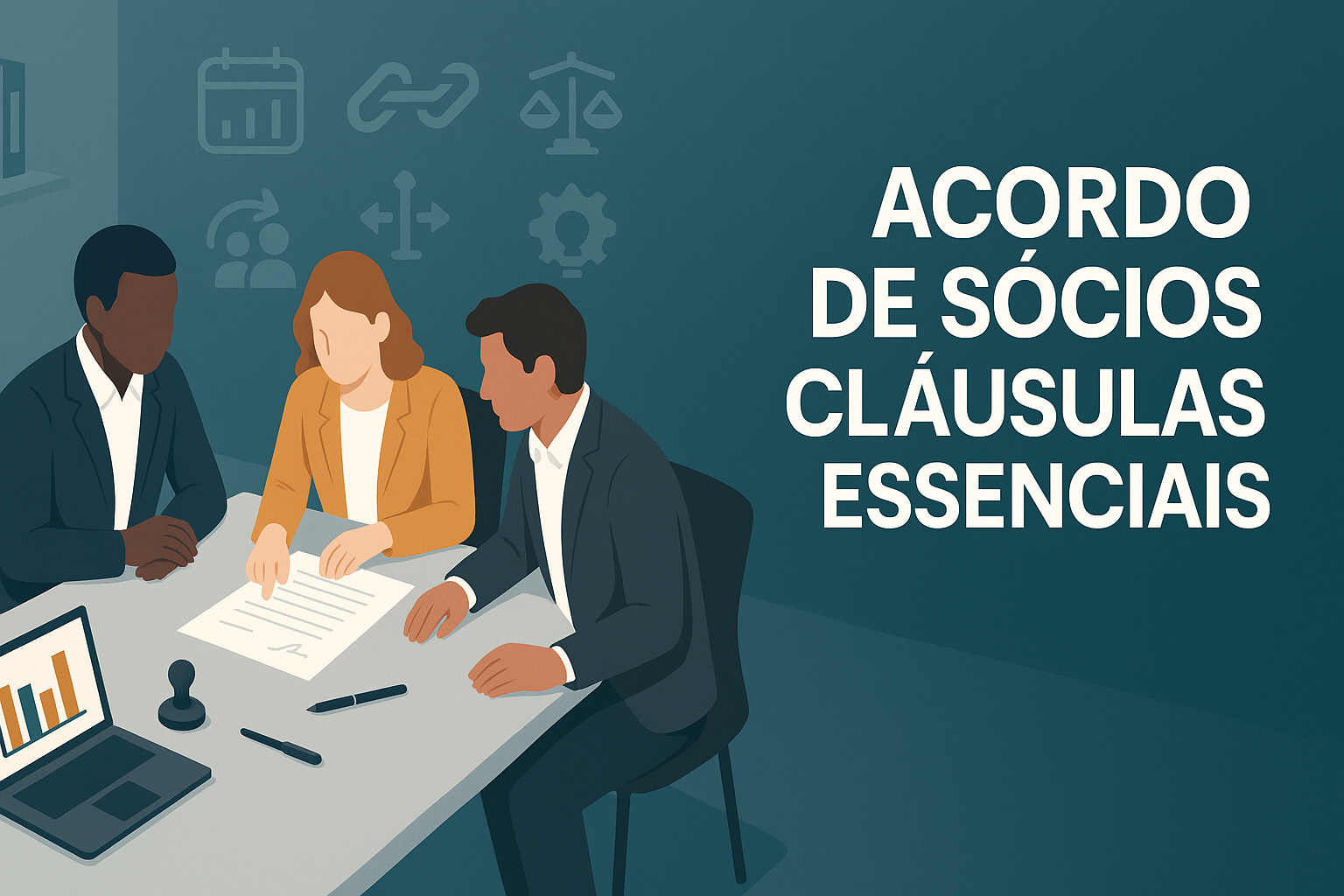 Artigo Acordo de sócios cláusulas essenciais: guia prático