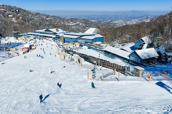Lower Castle Run ski trail at Ober Mountain