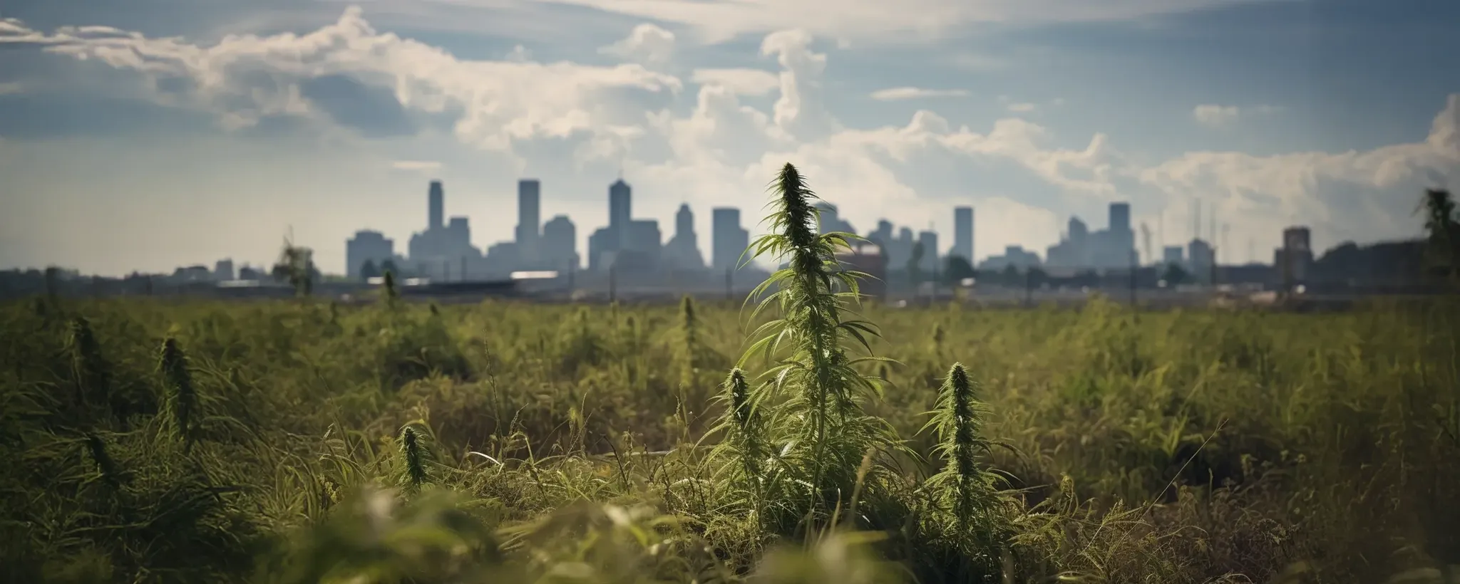 michigan countryside cannabis plant outdoors