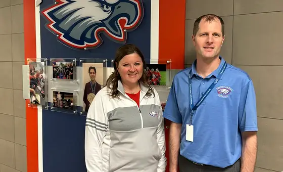 Headshots of Kurt Stumpf, Superintendent & Kerri Nordby, Information, Data & Assessment Coordinator
