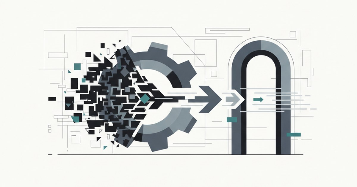 Editorial illustration for: **Simplifying Contract Reviews Without Slowing Business**