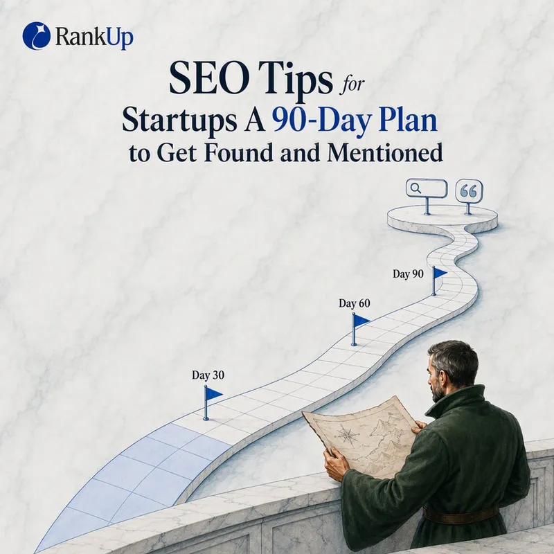 SEO Tips for Startups: A 90-Day Plan to Get Found And Mentioned