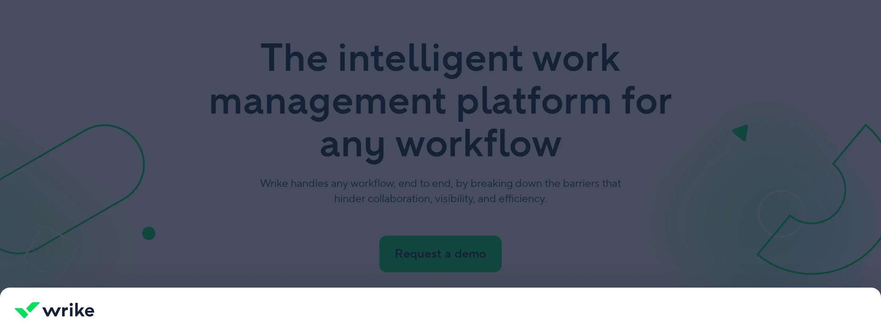 Wrike enterprise work management interface showing project workflows and planning views