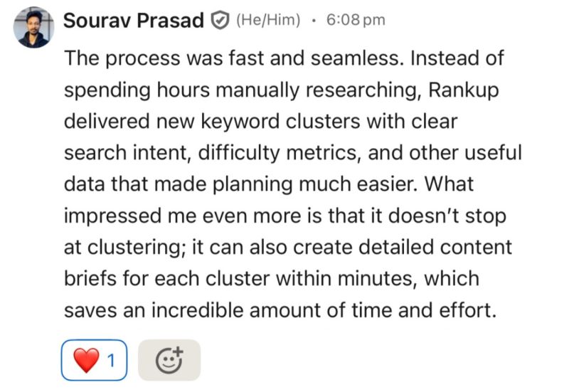 SEO Expert Testimonial