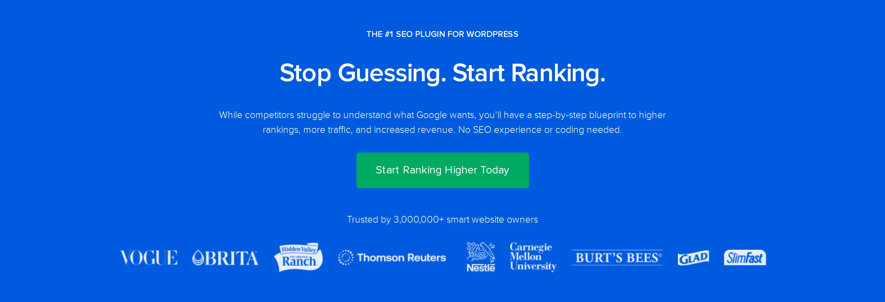 All in One SEO (AIOSEO) landing page for the WordPress plugin handling technical SEO controls All in One SEO (AIOSEO) landing page for the WordPress plugin handling technical SEO controls
