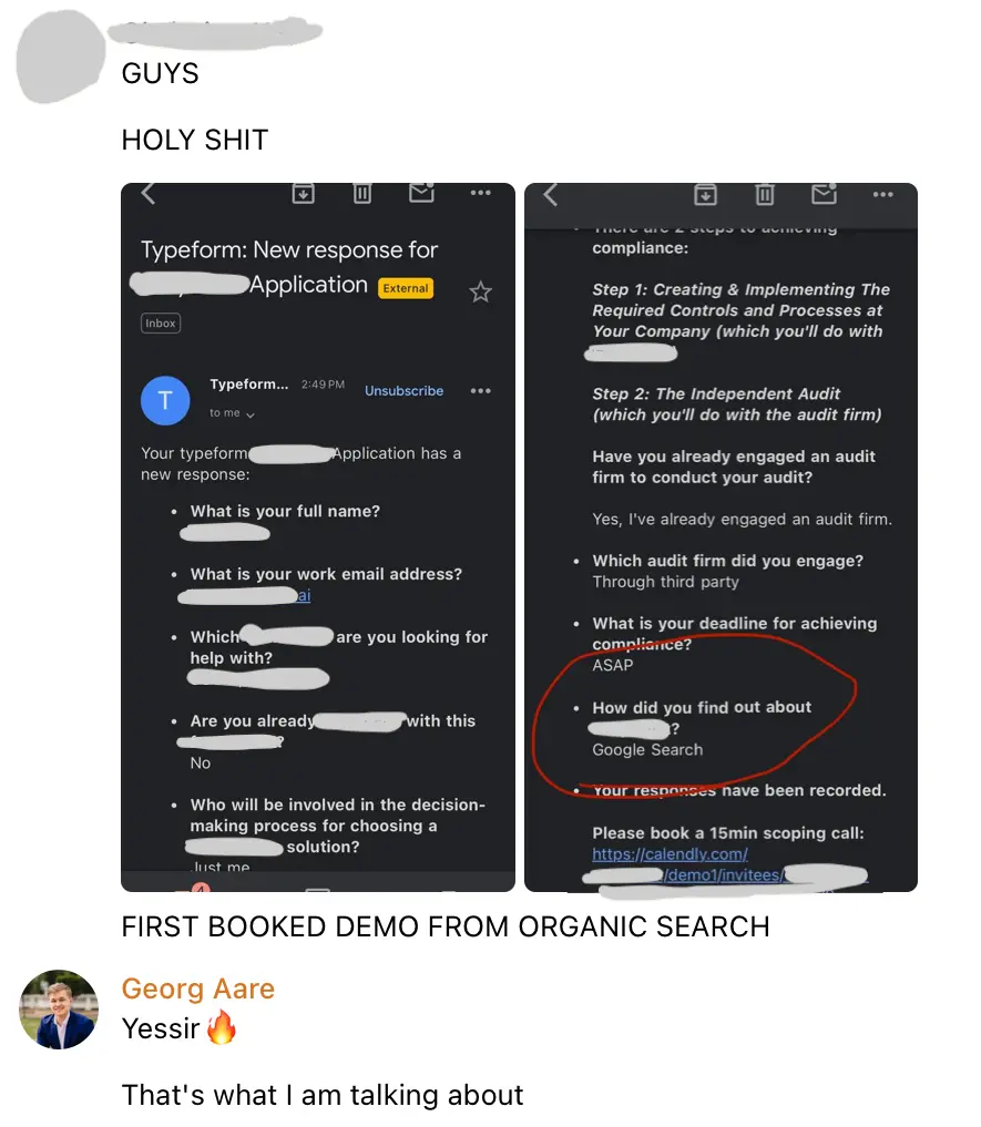 RankUp Customer Hyped to Get a Lead