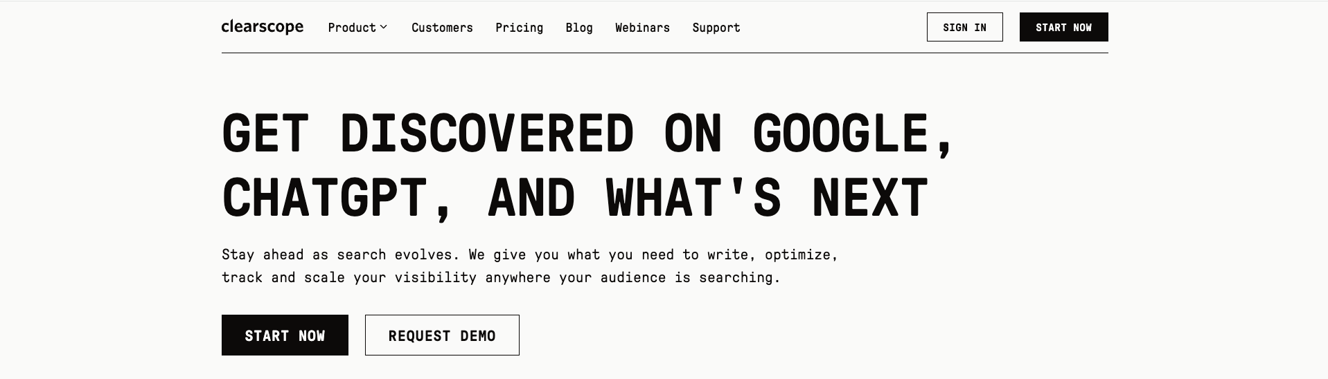 Clearscope NLP content grading platform for writers optimizing content across Google and AI search