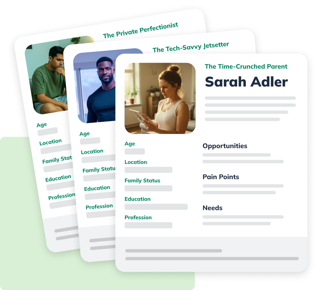 Customer persona reports in LivePlan