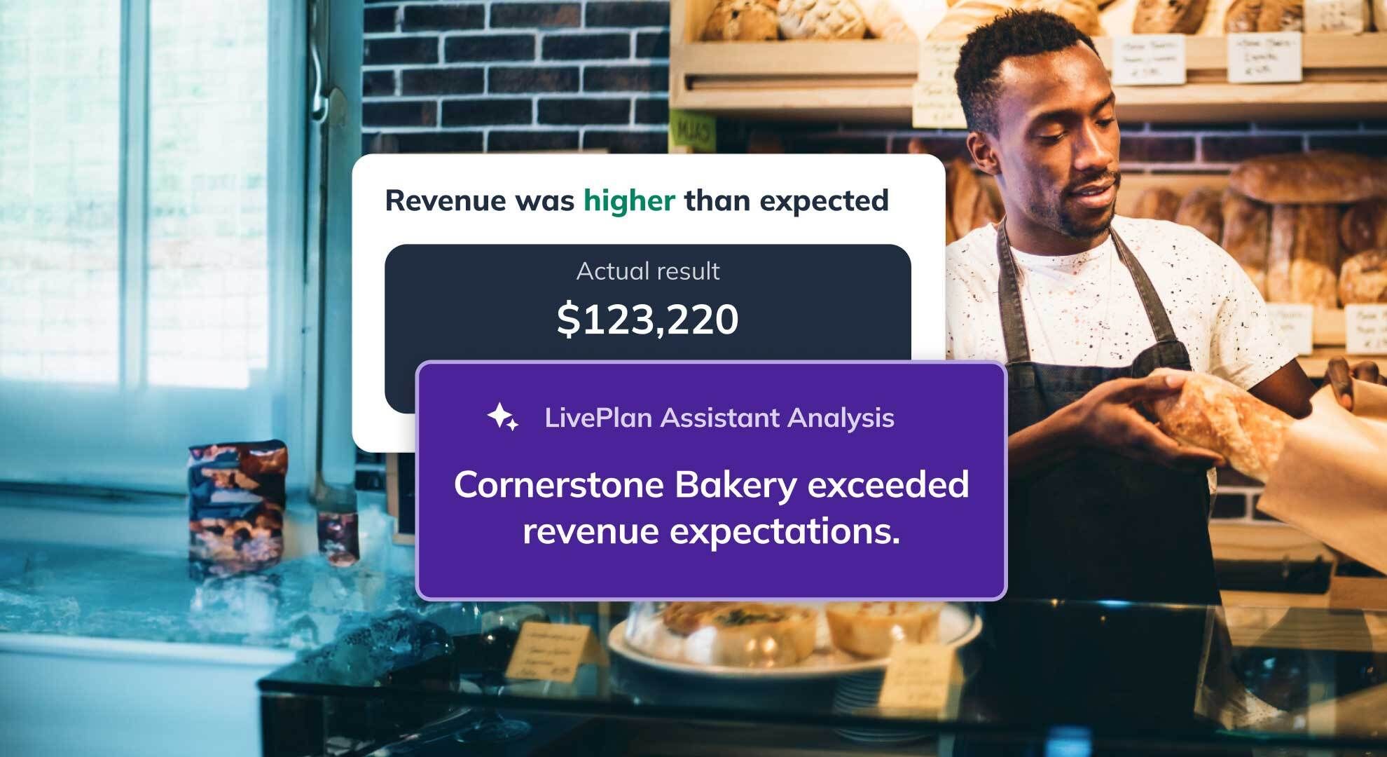 Revenue higher than expected