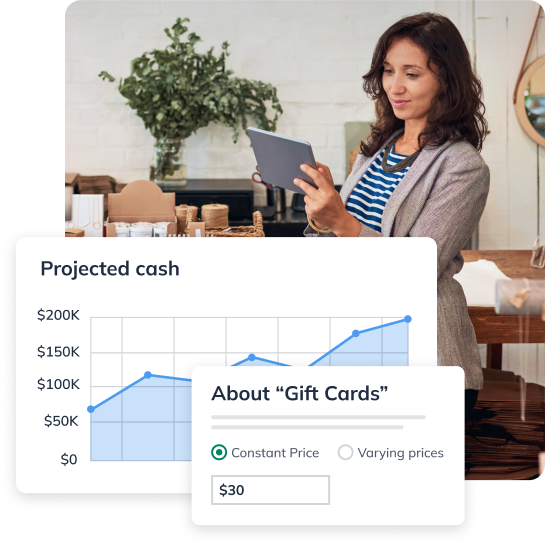 Female reading on tablet