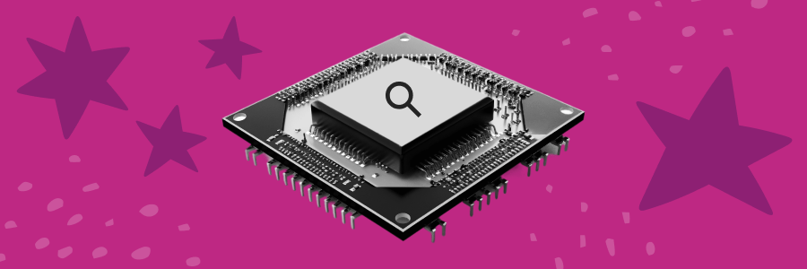 An illustration of a computer chip with an image of a magnifying glass overlaid on it, representing the use of AI technology to conduct research. An illustration of a computer chip with an image of a magnifying glass overlaid on it, representing the use of AI technology to conduct research.